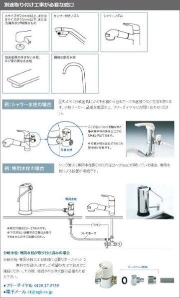 日本ガイシ　浄水器 CW-401C