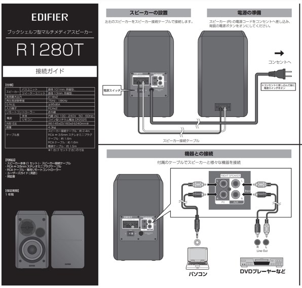 Edifier ED-R1280T 価格比較 - 価格.com