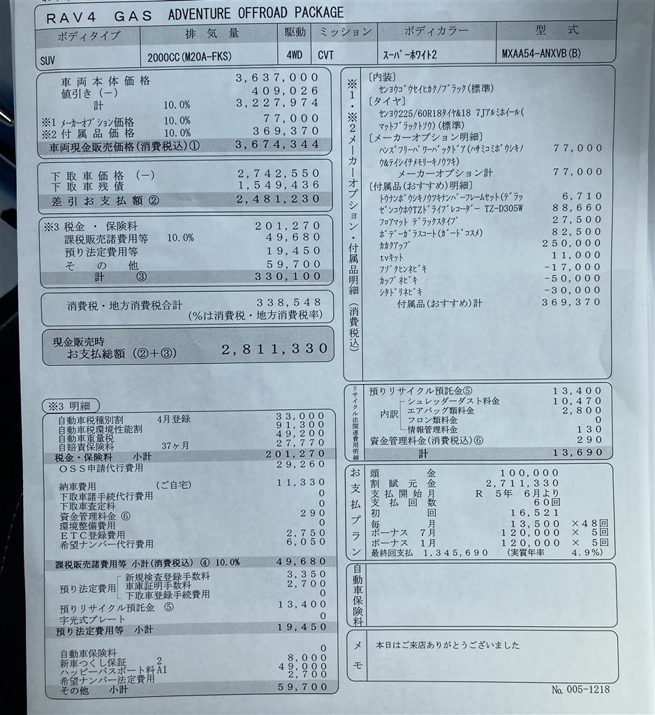 値引き』 トヨタ RAV4 2019年モデル のクチコミ掲示板 - 価格.com