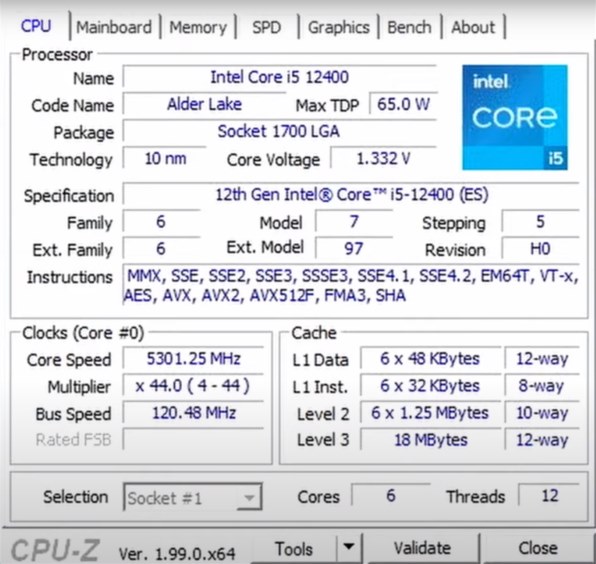 インテル Core i5 12400F BOX投稿画像・動画 - 価格.com