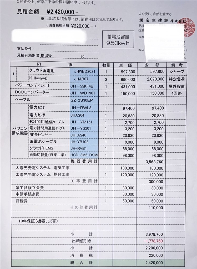 蓄電池見積についての精査』 クチコミ掲示板 - 価格.com