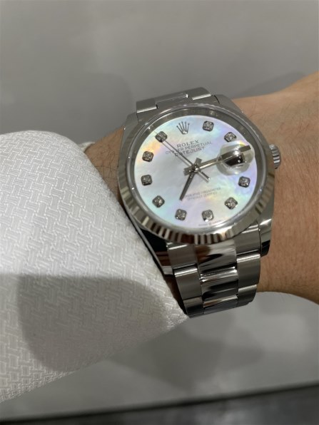 ロレックス デイトジャスト 126234 [10Pダイヤ オイスターブレスレット