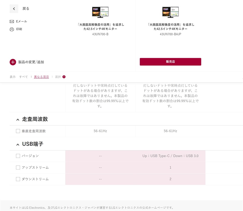 【部品取り用】LG 43UN700 液晶割れジャンク ① LGエレクトロニクス 43UN700-BAJP 42.5型 PCモニター USB-C接続 4K