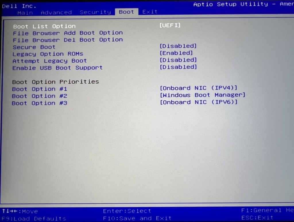 DELL xps 8930【SSD M.2 PCIe NVMe】 増設後の起動ディスク変更