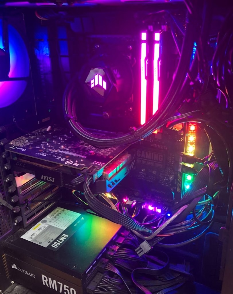 簡易水冷の排気側にもファンを装着してみた(RYZEN9 7900)』 クチコミ