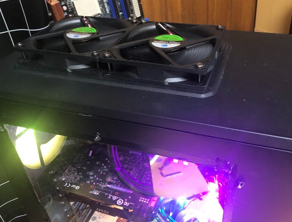 簡易水冷の排気側にもファンを装着してみた(RYZEN9 7900)』 クチコミ