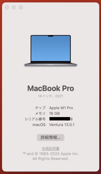 Apple MacBook Pro Liquid Retina XDRディスプレイ 14.2 MKGQ3J/A 