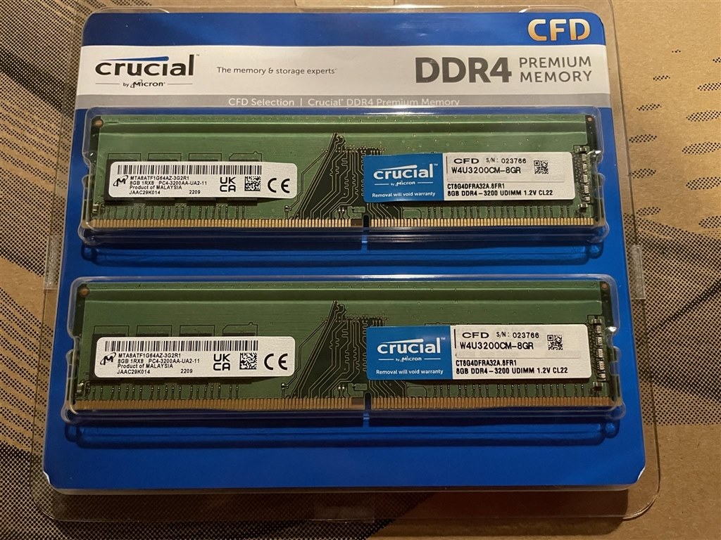 ドスパラで買いました。』 CFD CFD Selection W4U3200CM-8GR [DDR4 PC4