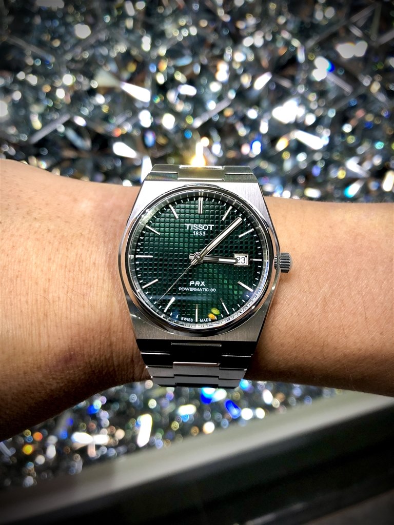 TISSOT PRX グリーン 自動巻き 緑-