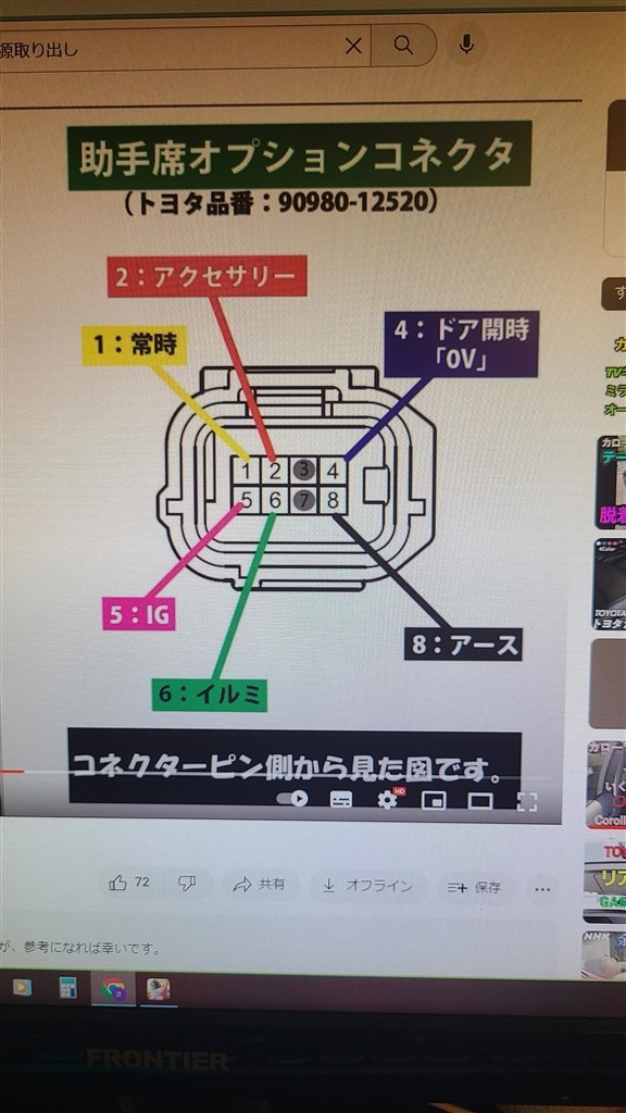 フットランプ電源取り』 トヨタ カローラ ツーリング のクチコミ掲示板 - 価格.com