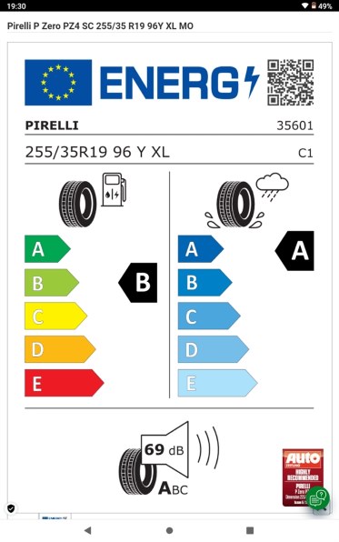 ピレリ P ZERO PZ4 255/35R19 96Y XL MO 価格比較 - 価格.com