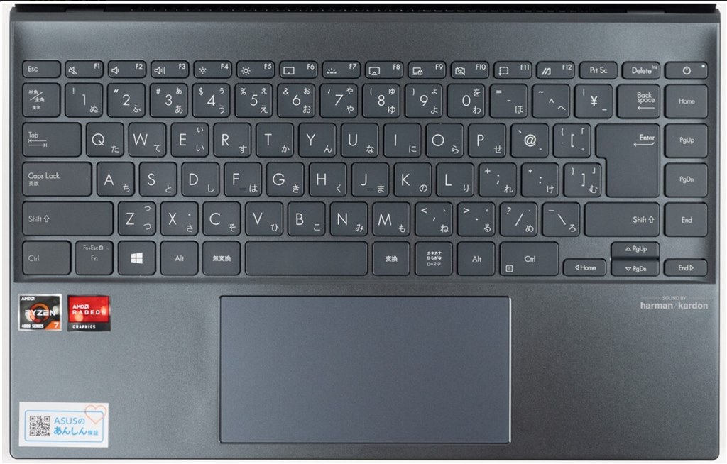 日本語キーボードはどうですか』 ASUS Zenbook 14 UM425QA UM425QA