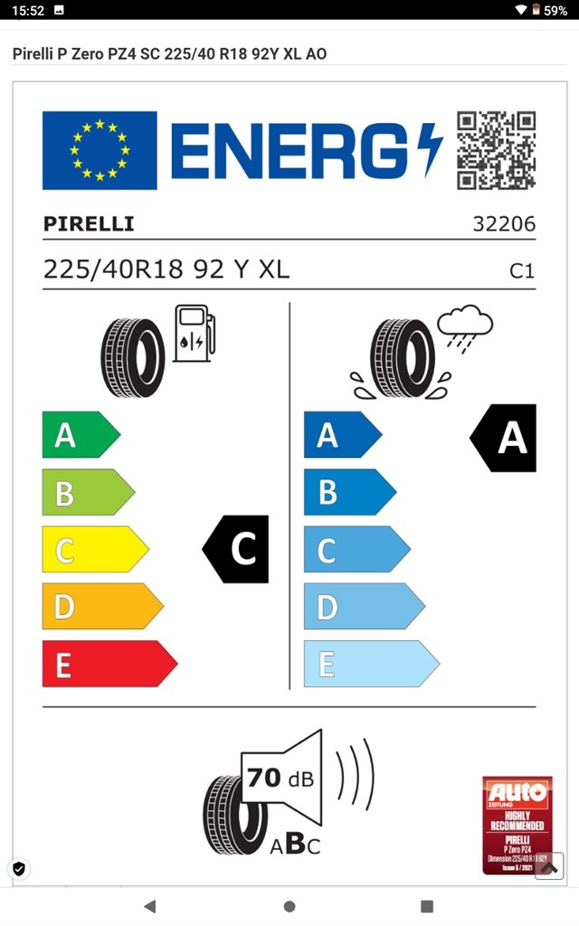 アウディの技術承認タイヤについて』 MICHELIN Primacy 4+ 225/40R18