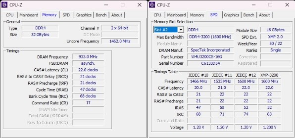 CFD W4U3200CS-16G [DDR4 PC4-25600 16GB 2枚組]投稿画像・動画