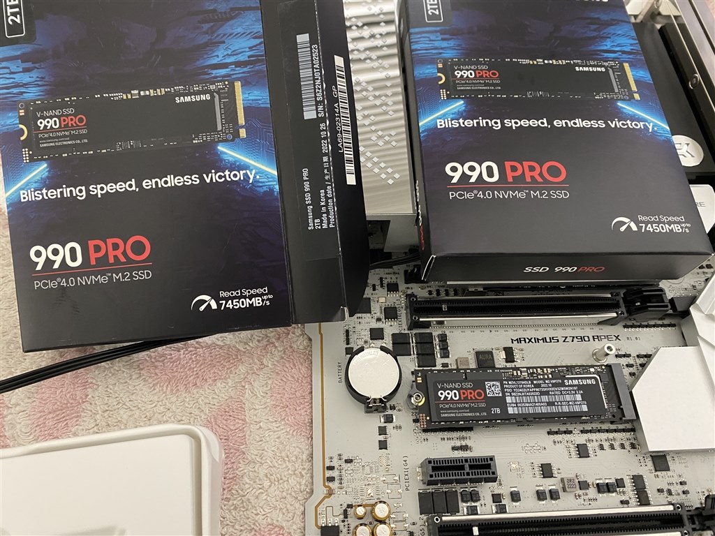 ランダム速度がおかしい。不良品？』 サムスン 990 PRO MZ-V9P2T0B-IT