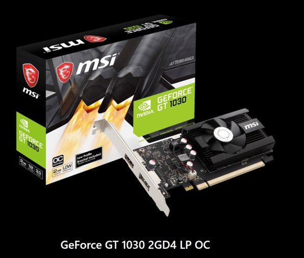 【ほぼ新品】NVIDIA GeForce GT 1030 2GD4 LP OC