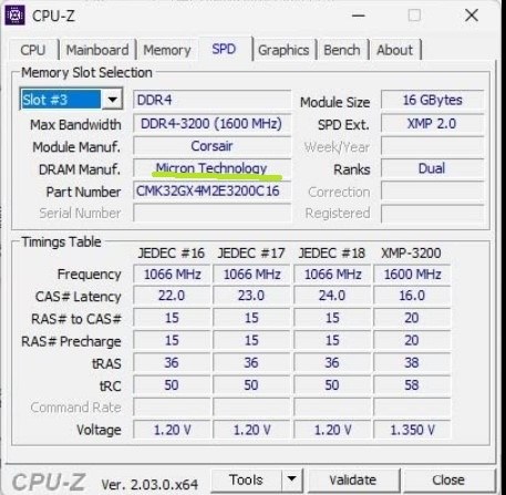 OC 状態で動作不安定な件について』 Corsair CMK16GX4M2D3600C18