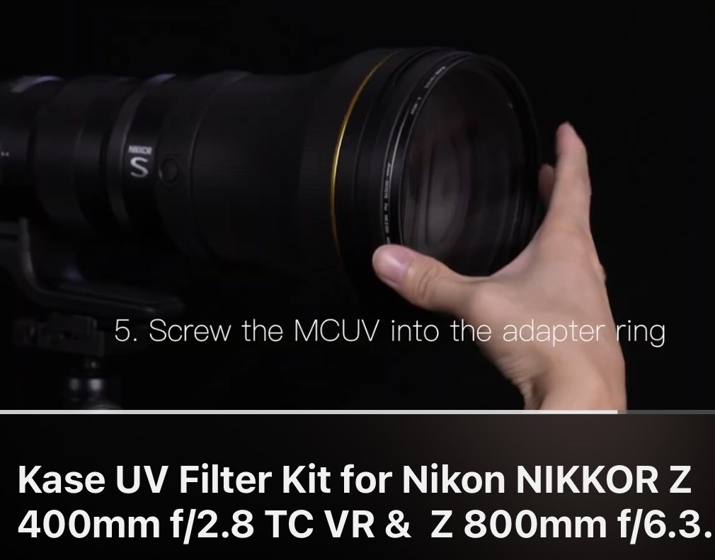 Kase UV Filter Kit以外での保護フィルターの取付』 ニコン NIKKOR Z
