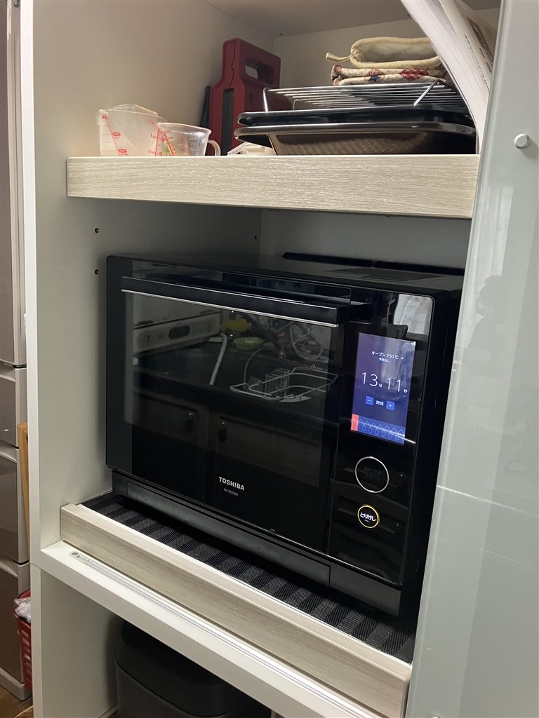 食器棚セリエ120への収納』 東芝 石窯ドーム ER-XD7000 のクチコミ