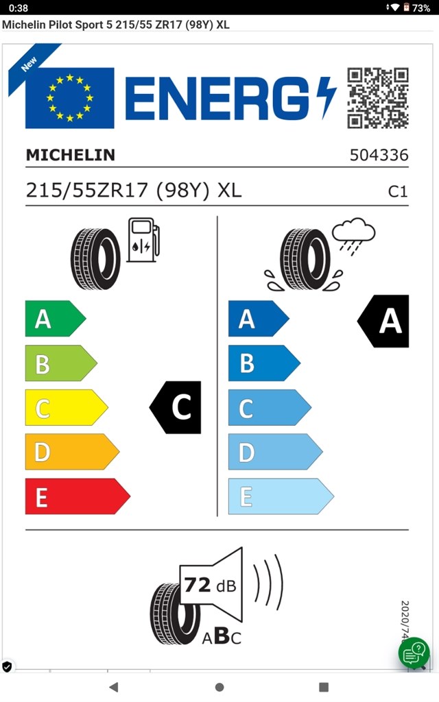 タイヤのひび割れとタイヤ交換候補について』 MICHELIN Pilot Sport 5 215/55ZR17 (98Y) XL のクチコミ掲示板 -  価格.com