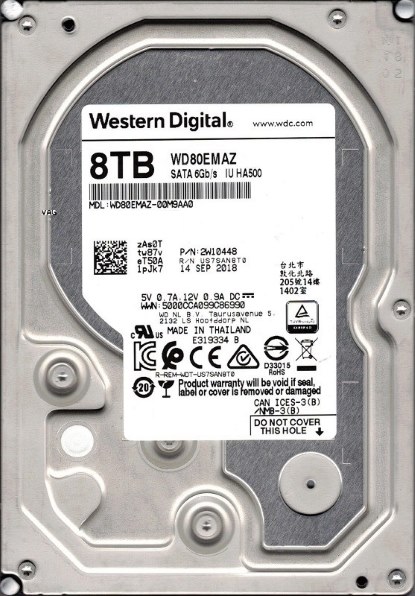 WESTERN DIGITAL WD80EAZZ [8TB SATA600 5640]投稿画像・動画 (掲示板