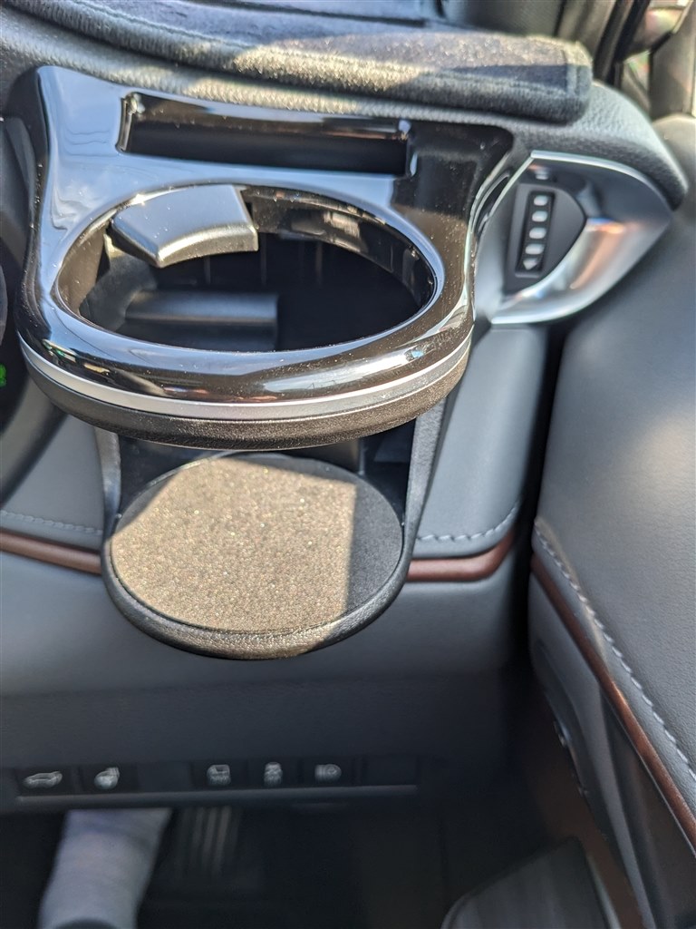 槌屋ヤック 60系 ハリアー専用 スマホトレイ ドリンクホルダー