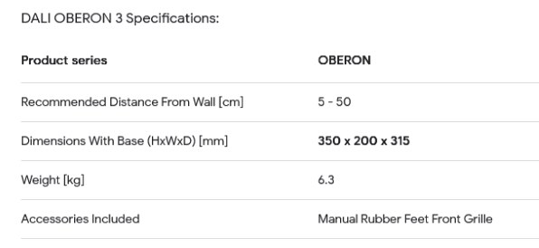 DALI OBERON1 DW [ダークウォルナット ペア] 価格比較 - 価格.com