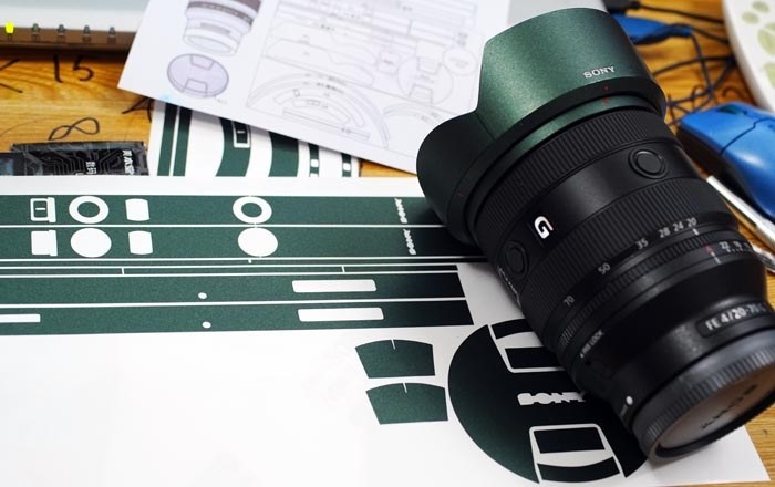 ラッピングフィルムを張って着せ替えしました』 SONY FE 20-70mm