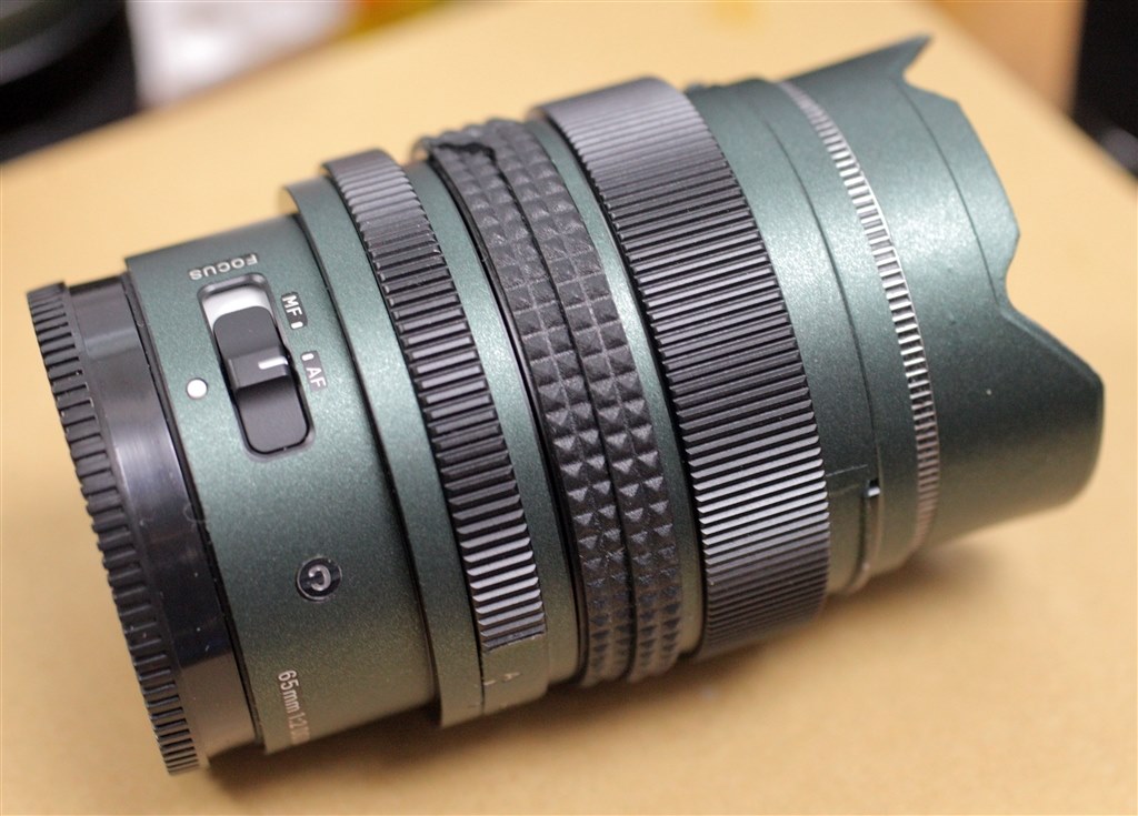 ラッピングフィルムで着せ替えしました』 シグマ 65mm F2 DG DN