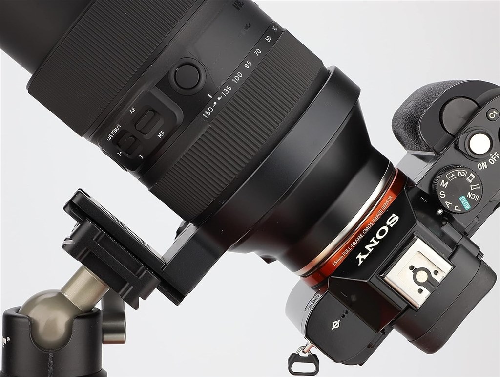 マウント付近で保持する三脚座を作りました』 TAMRON 35-150mm F/2-2.8