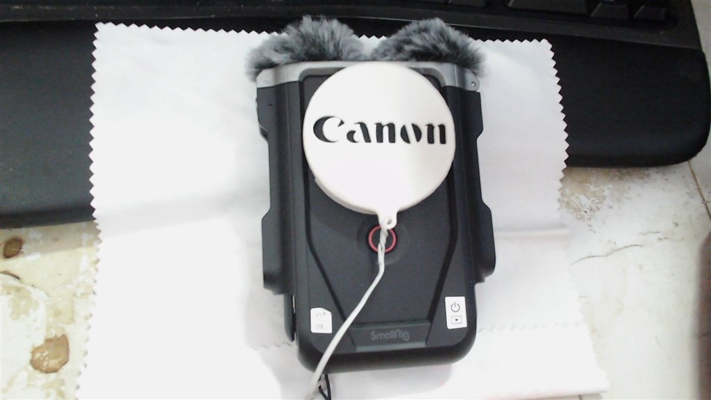 オリジナルレンズキャップ作ってみました』 CANON PowerShot V10