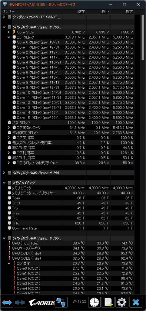 あなたのRYZENを調べてみてほしい』 AMD Ryzen 7 5800X3D BOX の あなたのRYZENを調べてみてほしい』 AMD Ryzen 7 5800X3D BOX の