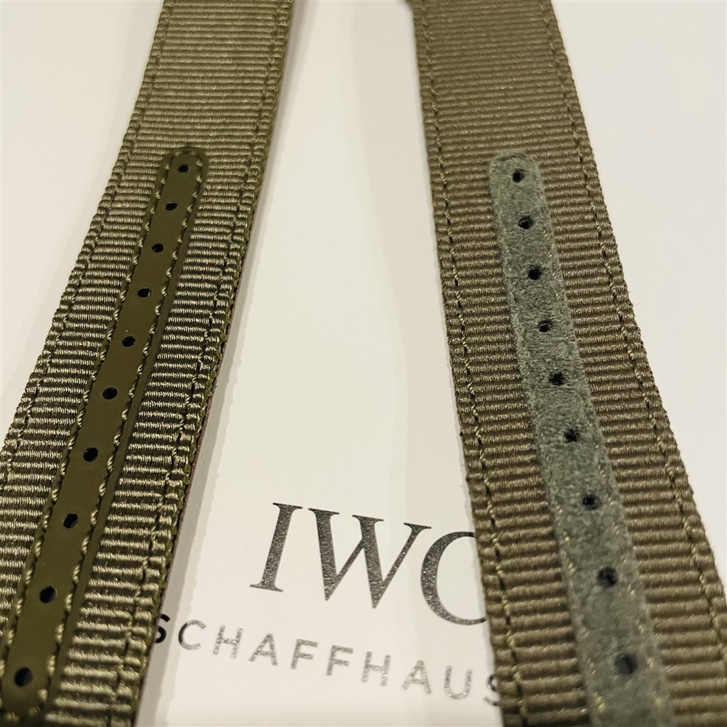 返品可 IWC 純正ストラップ カーキ 布 | www.osmanlicappadociahotel.com