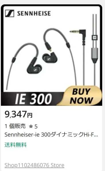 ゼンハイザー IE 300 価格比較 - 価格.com
