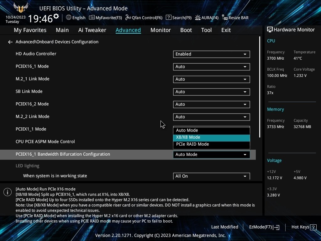 B550 Gaming Plus ×2 グラフィックエラーとM.2レーン GPU PCIe x16 が x8 で動作する』 ASUS TUF GAMING B550-PLUS の