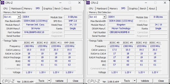 CFD W4U2666PS-8GC19 [DDR4 PC4-21300 8GB 2枚組] 価格比較 - 価格.com