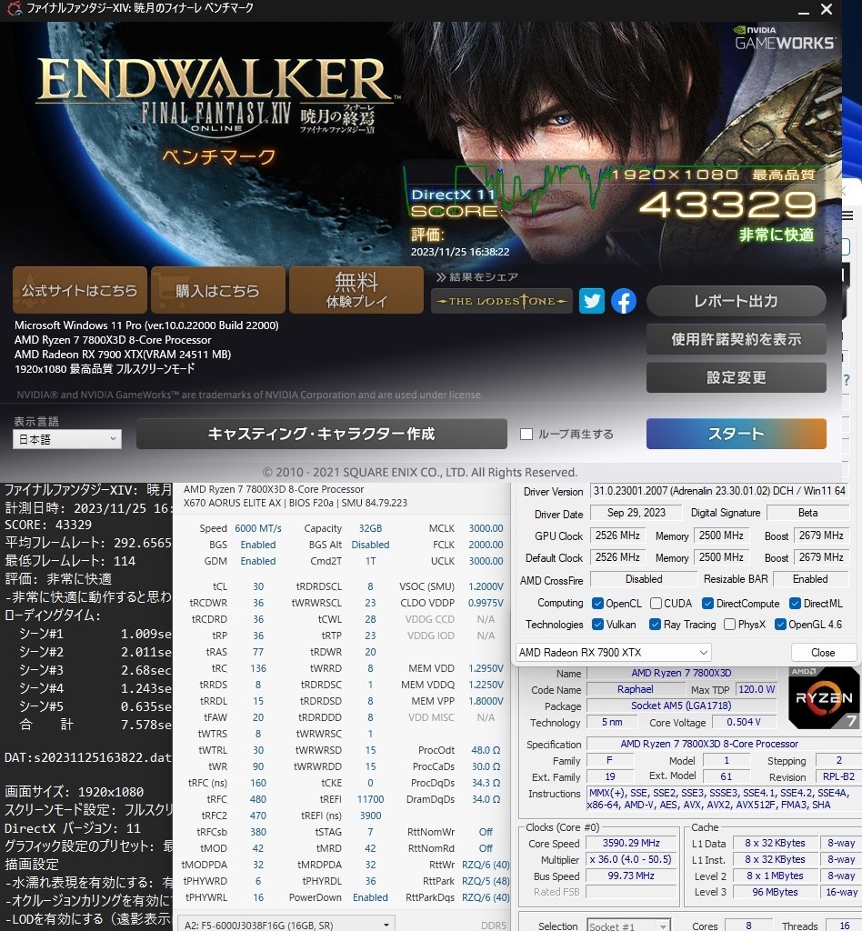 7900X3D オープンフレーム新環境』 AMD Ryzen 9 7900X3D BOX の