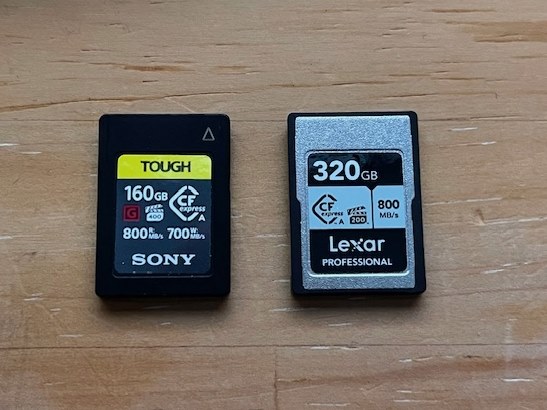 CFExpressTypeAカードもようやく現実的な値段・・・』 SONY α7R