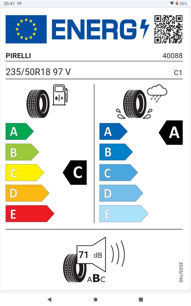 『XC70のタイヤ交換について』 ピレリ POWERGY 235/50R18 97V のクチコミ掲示板 - 価格.com