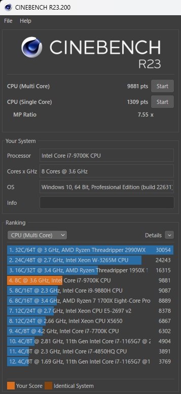 消費電力（発熱）を変えずにOC』 インテル Core i7 9700K BOX の