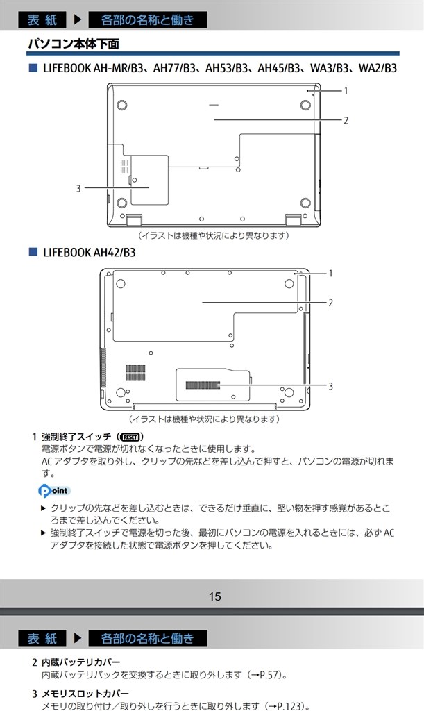 メモリ増設を検討したいのですが・・』 富士通 FMV LIFEBOOK AH77/B3