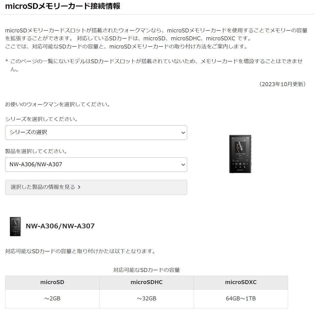 NW-A307　64GB ウォークマン　SDカード512GB NW-A307 64GB ウォークマン SDカード512GB ソニー SONY