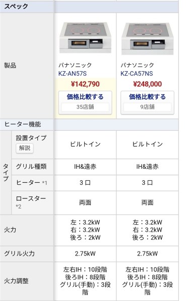 パナソニック KZ-CA57NS 価格比較 - 価格.com パナソニック KZ-CA57NS 価格比較 - 価格.com