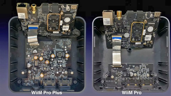 WiiM Pro Plus付属品である光ケーブルと