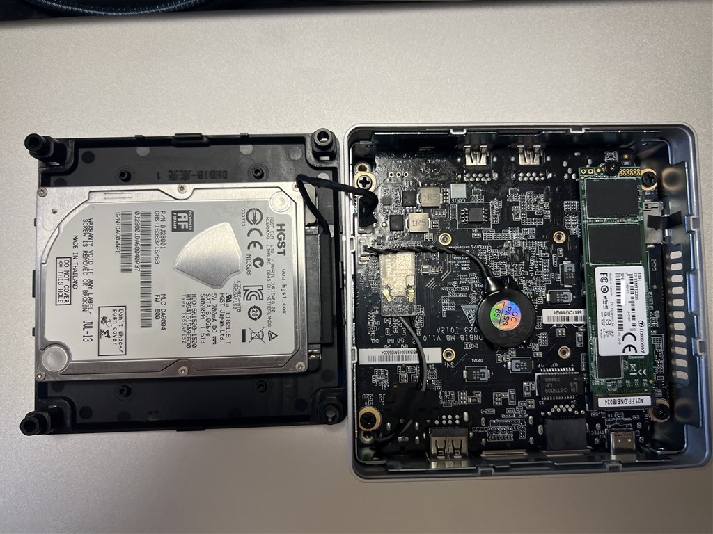 N95 ミニPC OEM正規ライセンス 2.5インチSATA増設　メモリ交換可 ミニPCをもう一台購入【NiPoGi GK3 Plus】(3) 2.5インチSSDの