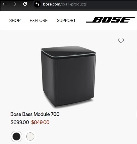 Bose Bass Module 700 [ボーズブラック 単品] 価格比較 - 価格.com