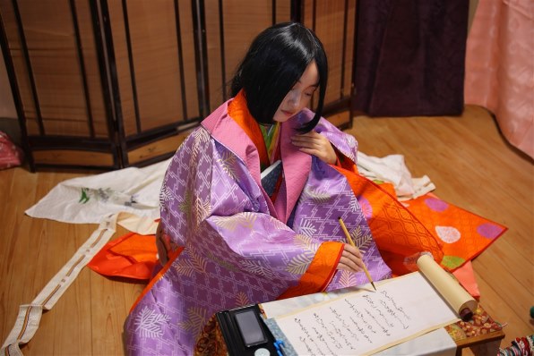 子供用 藤娘三段笠 振り出し笠とかぶり笠のセット 振出し笠 (