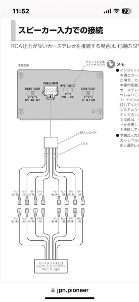 3ωスピーカー 4ωアンプ接続