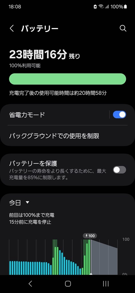バッテリーの持ちについて教えて下さい。』 サムスン Galaxy S22 SCG13