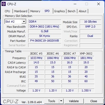 G.Skill F4-3600C19D-32GSXWB [DDR4 PC4-28800 16GB 2枚組]のクチコミ ...